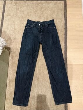 Massimo Dutti High Waist Straight-Leg Jeans